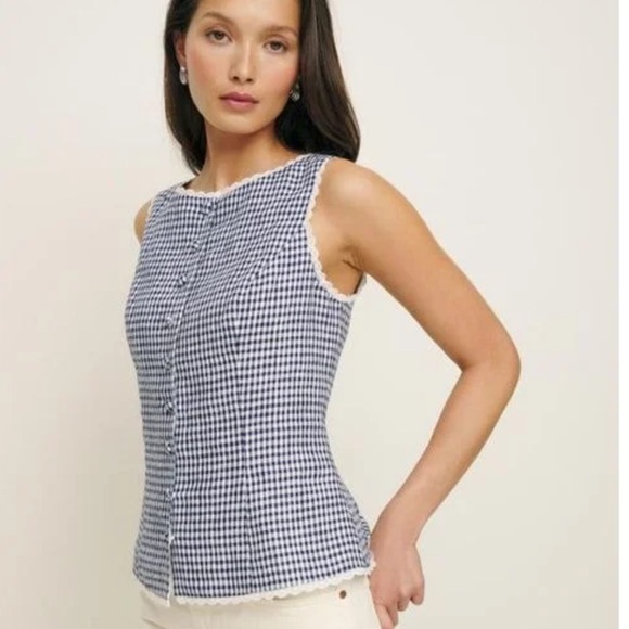 Amela gingham top - Picture 2 of 5